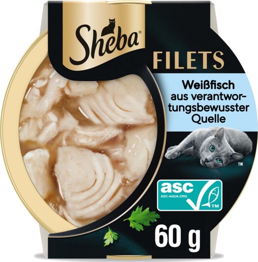 Sheba Våtfôr Filets Hvitfisk 32 X 60 G