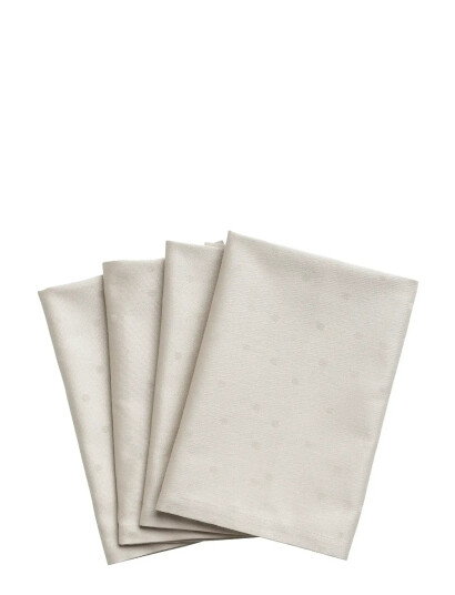 compliments Confetti Damask Napkin 45X45 Cm - 4 Pack - Cream - 45X45CM