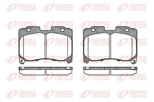 Bremseklosser REMSA 0474.04 Bremseklosser REMSA 0474.04