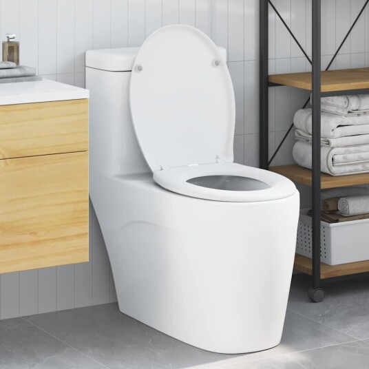  Rask Frigjøring Toalettsete Hvit 44.8 X 37.3 4.2 Cm Duroplast