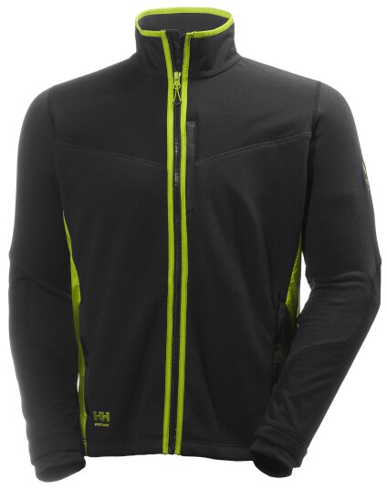 Helly Hansen Workwear Magni 72170-949 Fleecejakke svart/lime Str. XXL, Klær Helly Hansen Workwear Magni 72170-949 Fleecejakke svart/lime Str. XXL, Klær