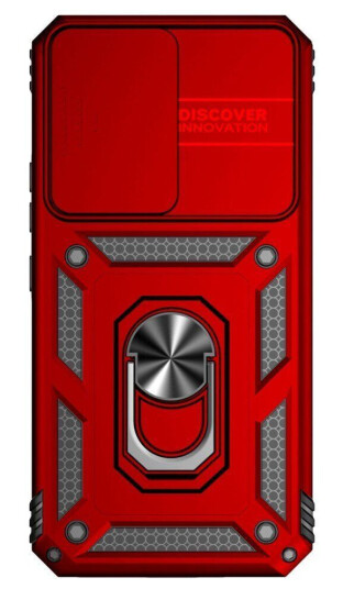 INCOVER Samsung Galaxy A54 (5G) Bakdeksel med Magnetisk Kickstand Og Cam Slider - Rød