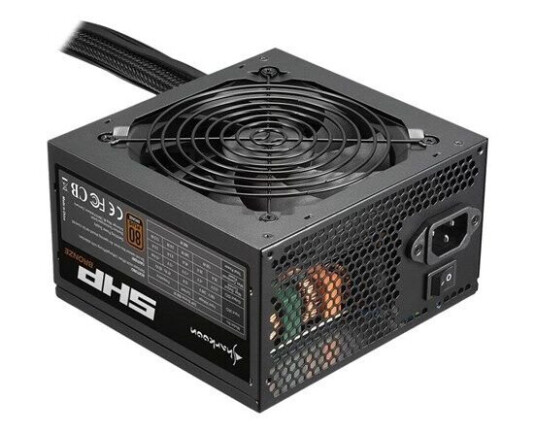 Sharkoon SHP Bronze 600W Strømforsyning (PSU) - 600 Watt - 120 mm - 80 Plus Bronze sertifisert