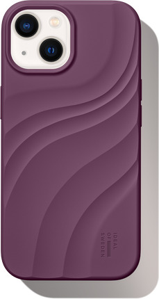 Ideal Of Sweden Soft Swirl MagSafe silikondeksel for iPhone 13-17 - Velvet Plum