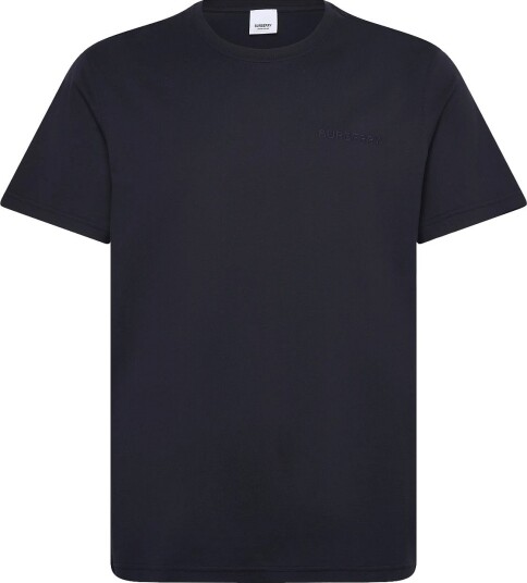 Burberry Jenson Embroidered T Shirt   NAVY   XS