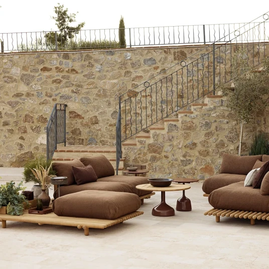 Cane line Sticks hjørnesofa Teak/umber brown Cane line Sticks hjørnesofa Teak/umber brown