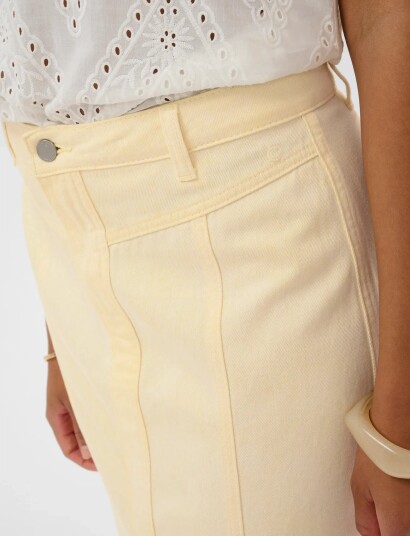 Cream Crlorra Skirt   Yellow   46