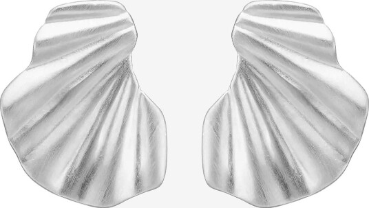 Enamel Copenhagen Earring Wave SILVER PLATED 20X 16MM Enamel Copenhagen Earring Wave SILVER PLATED 20X 16MM