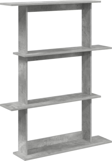vidaXL Vegghylle Betonggrå 100 x 20 x 126 cm Konstruert tre