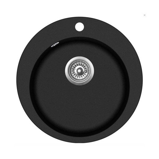 Lavabo Saturn kjøkkenvask Ø50,5 cm, sort Lavabo Saturn kjøkkenvask Ø50,5 cm, sort