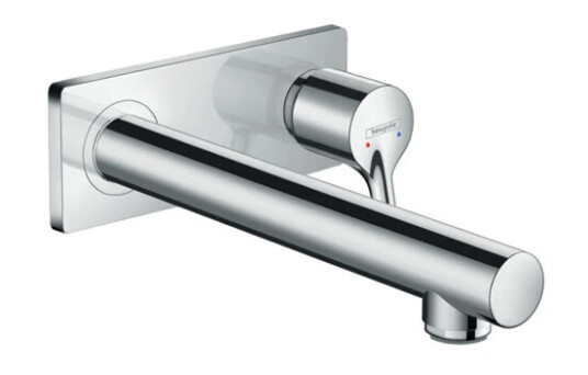 Hansgrohe Talis S servantbatteri 225 mm tut, med bakplate, Krom