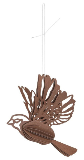 Cooee Design Paper bird hengende dekorasjon Coffee