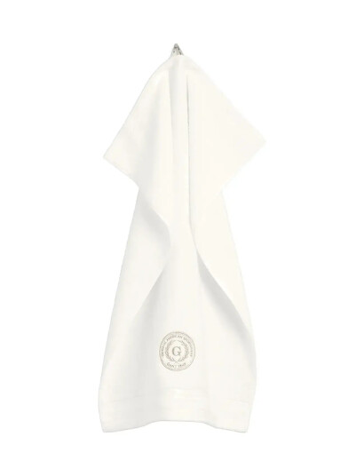 GANT Crest Towel 50X100 White 50X100