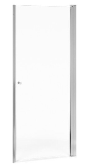Gustavsberg Square dusjdør til nisjesett 80 cm, krom profil, klart glass