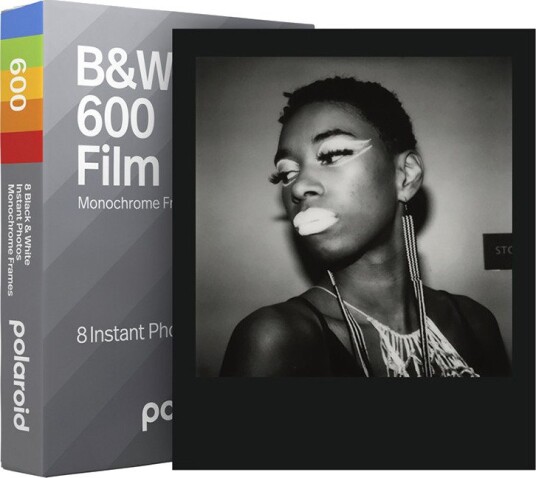Polaroid B&W 600 Film for I-Type/Polaroid Lab Printer/Polaroid 600 – ISO 640, sort-hvitt, 8 bilder