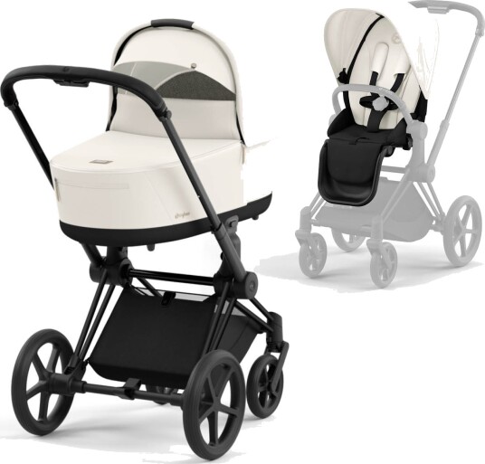 Cybex Komplett Barnevogn Priam Matt Black/Off White