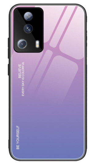 INCOVER Xiaomi 13 Lite Glass Bakdeksel - Hello - Lilla