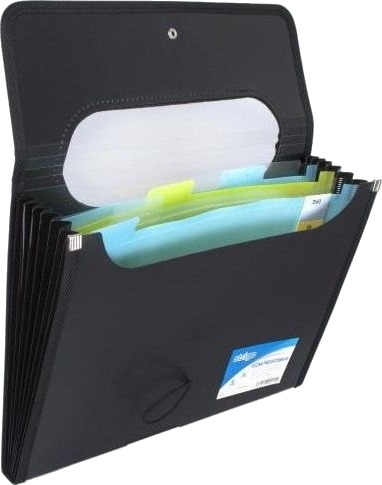 Strigo A4 Mappe Med 6 Skilleark V File Svart Strigo A4 Mappe Med 6 Skilleark V File Svart
