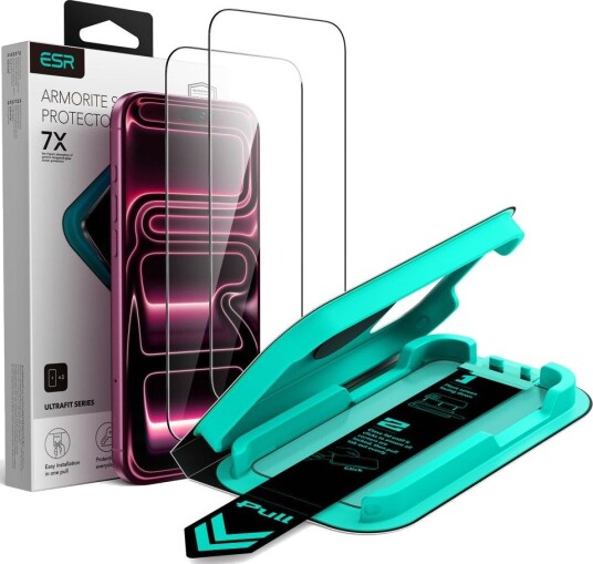 ESR UltraFit Armorite 2-Pack Skjermbeskytter til iPhone 18 Pro / 17 Pro - Svart ESR UltraFit Armorite 2-Pack Skjermbeskytter til iPhone 18 Pro / 17 Pro - Svart