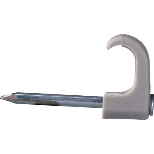 Schneider Electric TC 2111003 Spikerklips for flat ledning, natur, 100-pakning 4-6 mm