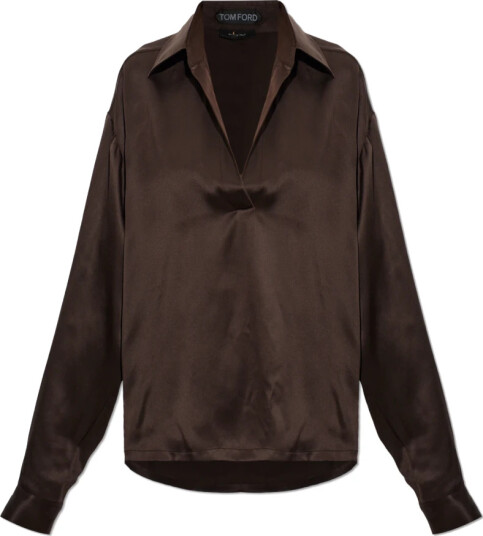 Tom Ford Dame Bluser & Skjorter Brun XS,