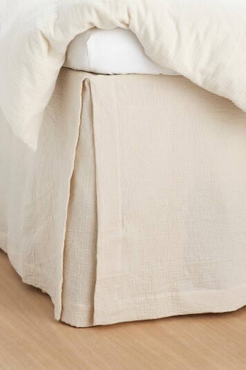 Ellos Home Sengekappe Candela i musselin 52 cm Beige
