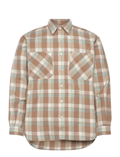 Closed Formal Shirt Glazed Green Brown M