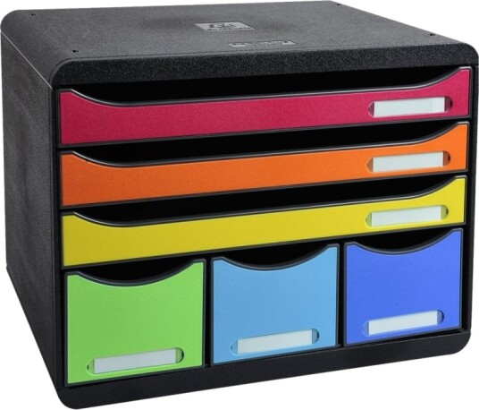 Skuffekabinet Exacompta Storebox Maxi Med 6 Skuffer Harlekin Skuffekabinet Exacompta Storebox Maxi Med 6 Skuffer Harlekin