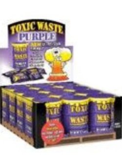 12 stk Toxic Waste Purple Supersurt Sukkertøy   Hel eske