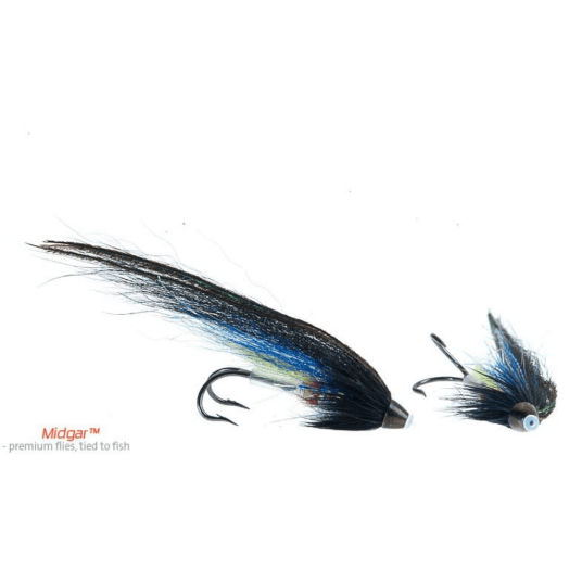 Midgar Tubeflies Fullblood Black Night Hawk 69 mm