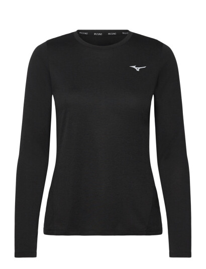 Mizuno Core Impulse Long Sleeve Tee - Black - XS
