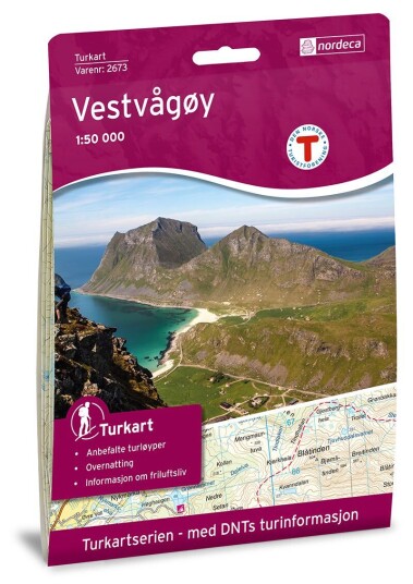 Ugland IT Nordeca Vestvågøy 1:50 000 Turkart Ugland IT Nordeca Vestvågøy 1:50 000 Turkart