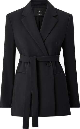 Mango Blazer Iguana Svart