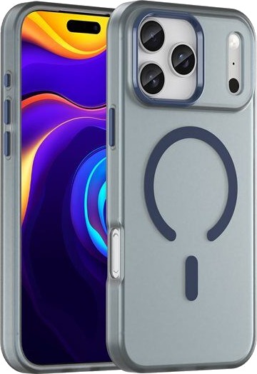 Hurtel Magnetisk MagSafe Deksel for iPhone 17 Pro Matt Blå
