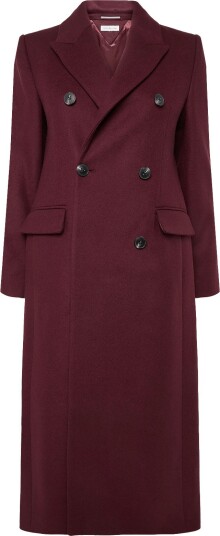 Tommy Hilfiger Wool Classic Db Long Coat DEEP BURGUNDY 36