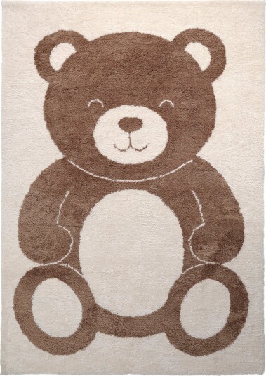 Barneteppe Soft Teddybear krem/brun Størrelse: 160 x 230 cm