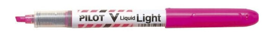 Tekstmarker Pilot V Liquid Light rosa