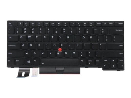 Primax - Erstatningstastatur For Bærbar Pc - Med Trackpoint - Bakbelysning - Engelsk - Svart - For Thinkpad P14s Gen 1  P14s Gen 2  T14 Gen 1  T14 Gen 2