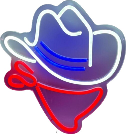 Beline Neon Vegglampe   Cowboy