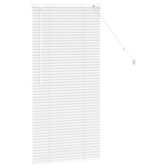 Vindu Persienne med gardiner Manual Hvit Aluminium