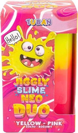Tuban Jiggly Neo Duo Slime 430g Gul/Rosa