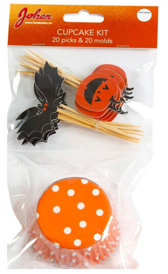 Hisab/Joker Company AB Cupcake Sett Halloween - 20-pakning