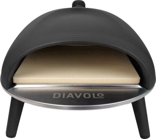 Delivita Diavolo Gas-Fired Pizza Oven Black