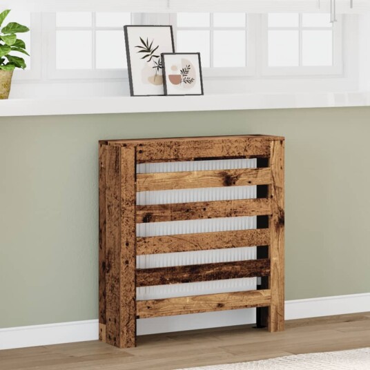 Radiatordeksel gammelt tre 78x20x82 cm konstruert tre Radiatordeksel gammelt tre 78x20x82 cm konstruert tre