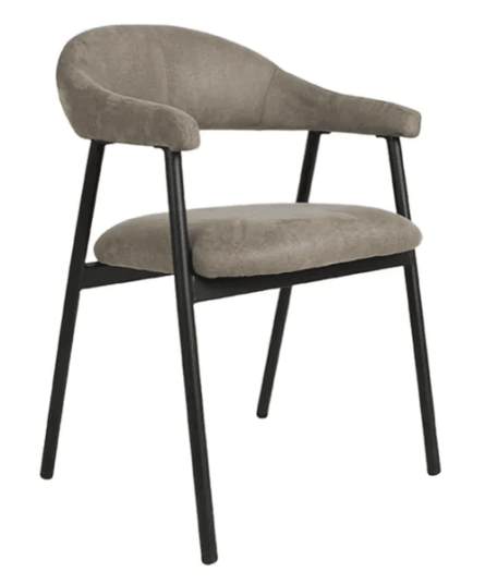 Trend Collection Amaze Spisestol – Taupe Microsuede