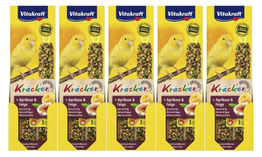 Vitakraft Bird Treats 5 X Kräcker® Abricot And Fig For Canary´S (Bundle) Vitakraft Bird Treats 5 X Kräcker® Abricot And Fig For Canary´S (Bundle)