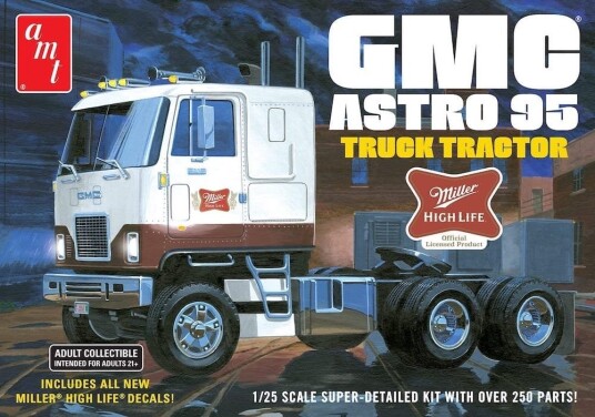 AMT 1/25 GMC Astro 1995 Truck Tractor - Miller Beer AMT 1/25 GMC Astro 1995 Truck Tractor - Miller Beer