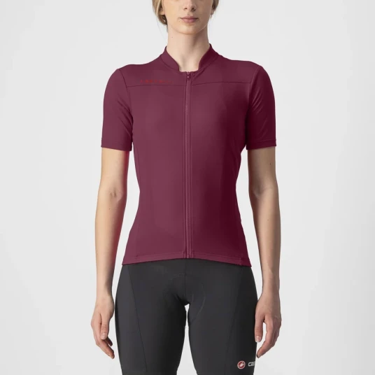 Castelli Anima 3 kortermet Sykkeltrøye kvinner Bordeaux/Red Castelli Anima 3 kortermet Sykkeltrøye kvinner Bordeaux/Red
