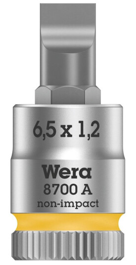 Wera 8700 A Fl 05003322001 Bits-Innsats Med Spor 6,5 Mm 1/4 (6,3 Mm) Wera 8700 A Fl 05003322001 Bits-Innsats Med Spor 6,5 Mm 1/4 (6,3 Mm)