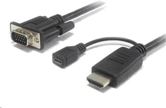 Premiumcord Hdmi Kabel – D Sub Vga + Micro Usb 2 M Svart Khcon 20